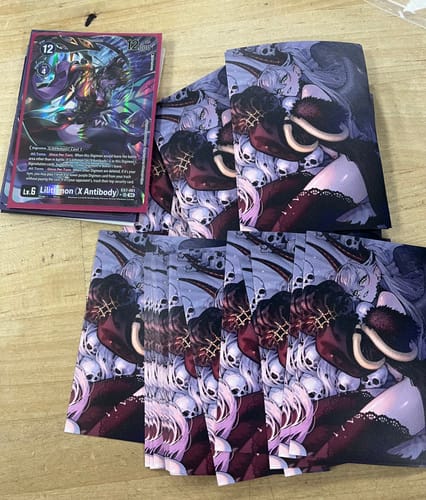 Customer photo review of Custom Card Sleeves