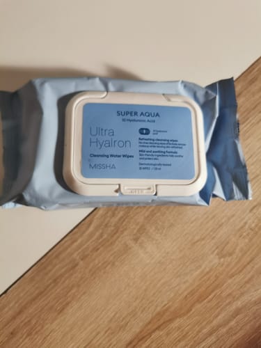 Customer photo review of Missha - Lingettes démaquillantes Super Aqua Ultra Hyalron - 30 pièces