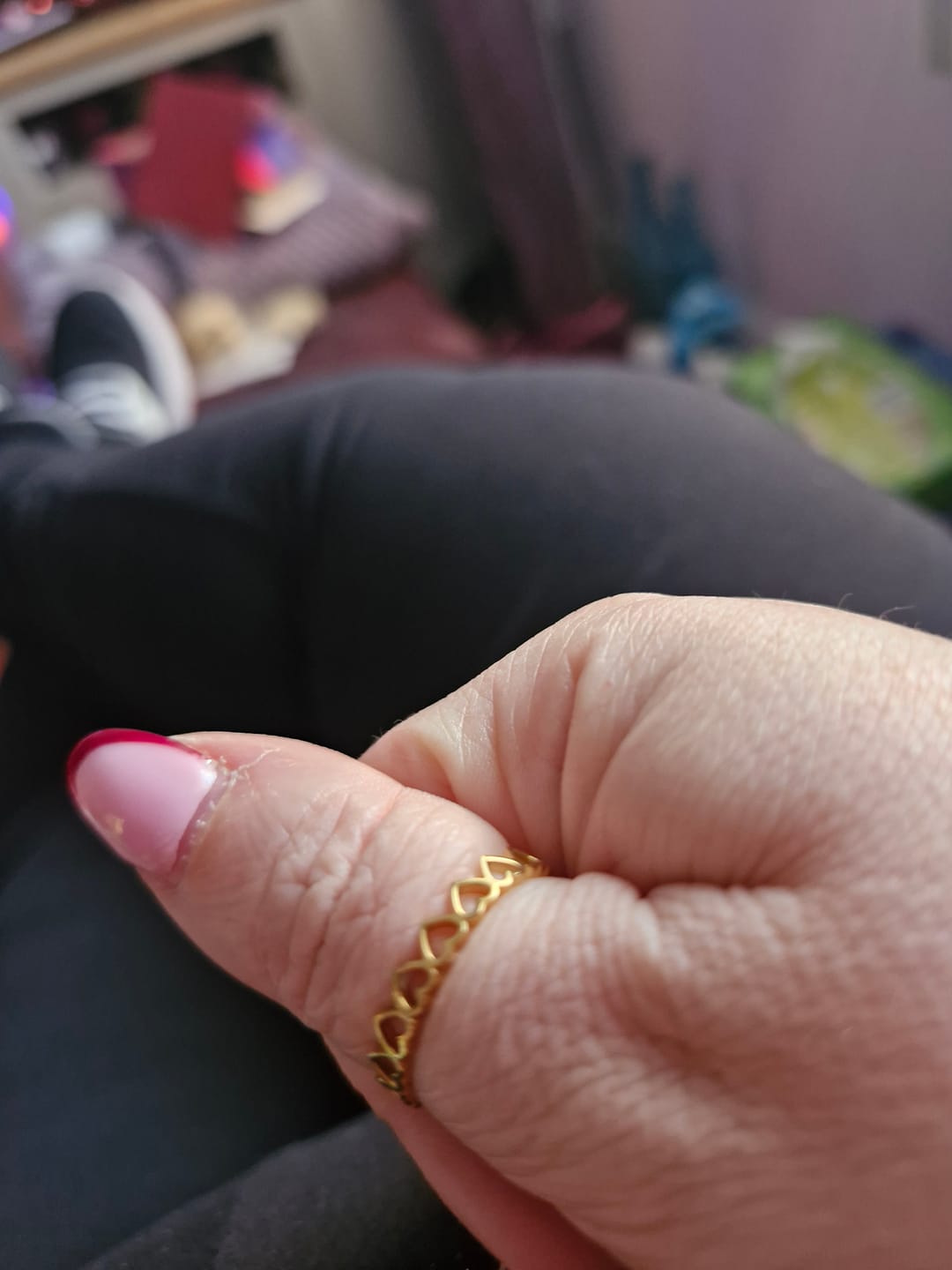 Customer photo review of Amore Eternity Ring Gold