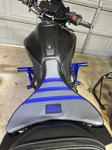 Customer photo review of Custom Seat Cover: 2015 Yamaha MT-7 / FZ-07 (Driver Seat)