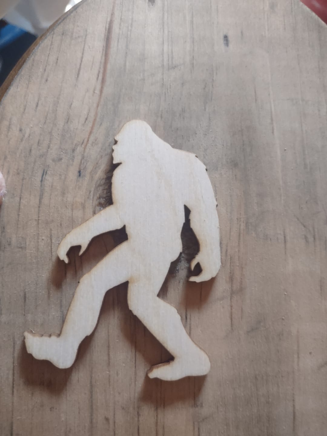 Customer photo review of Unfinished Wood Bigfoot Sasquatch Silhouette - Craft- up to 46" DIY
