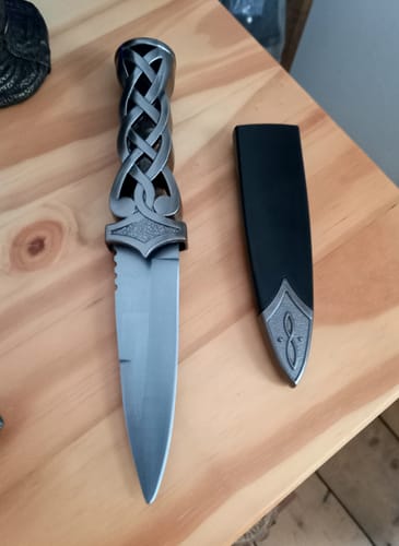 Customer photo review of Celtic Knotwork Dagger