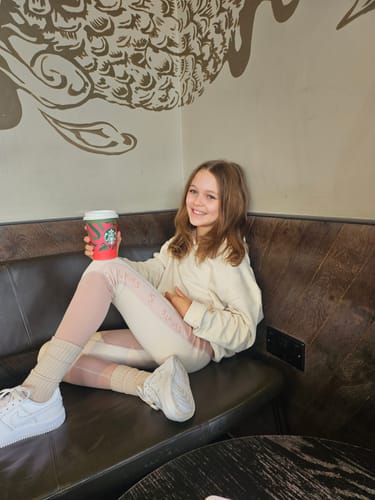 Customer photo review of Girls Frequency Hoodie | Regenerative & Organic Certified