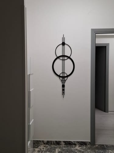 Customer photo review of Décoration murale en métal – Cercles Géométriques