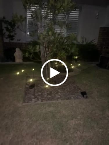 Customer video review of GardenBrite™ Solar Ground Light Pack