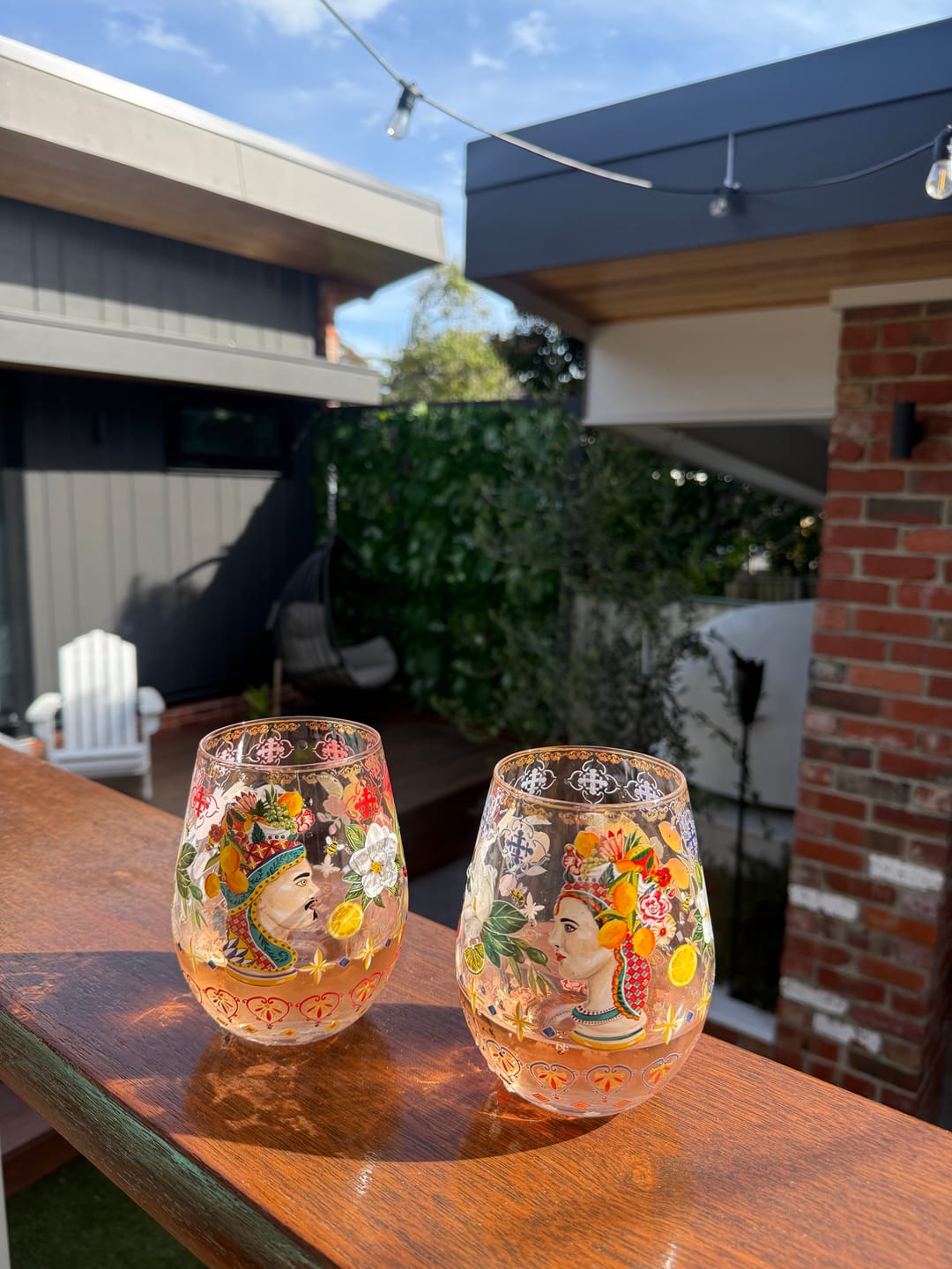 Customer photo review of Glass Tumbler Large Italian Summer (Set of 2 glasses)