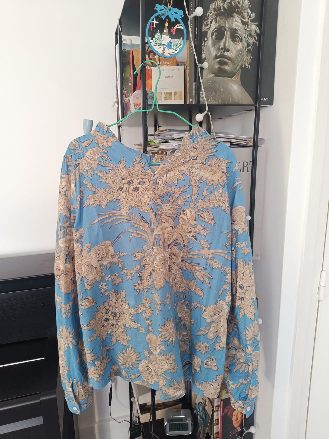 Customer photo review of Blouse  Fantine - Pastoral Bleu