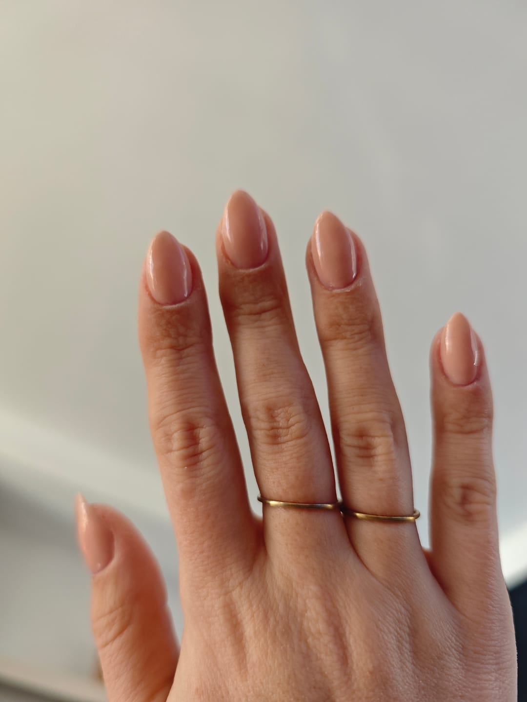 Customer photo review of Warm Nude Dipping Powder