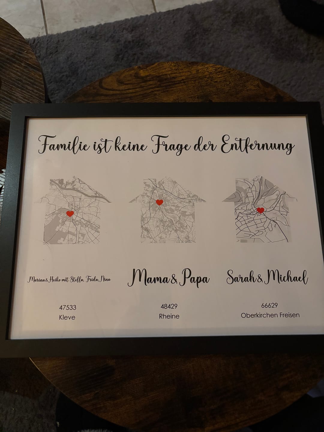 Customer photo review of Momente des Glücks - Personalisiertes Poster