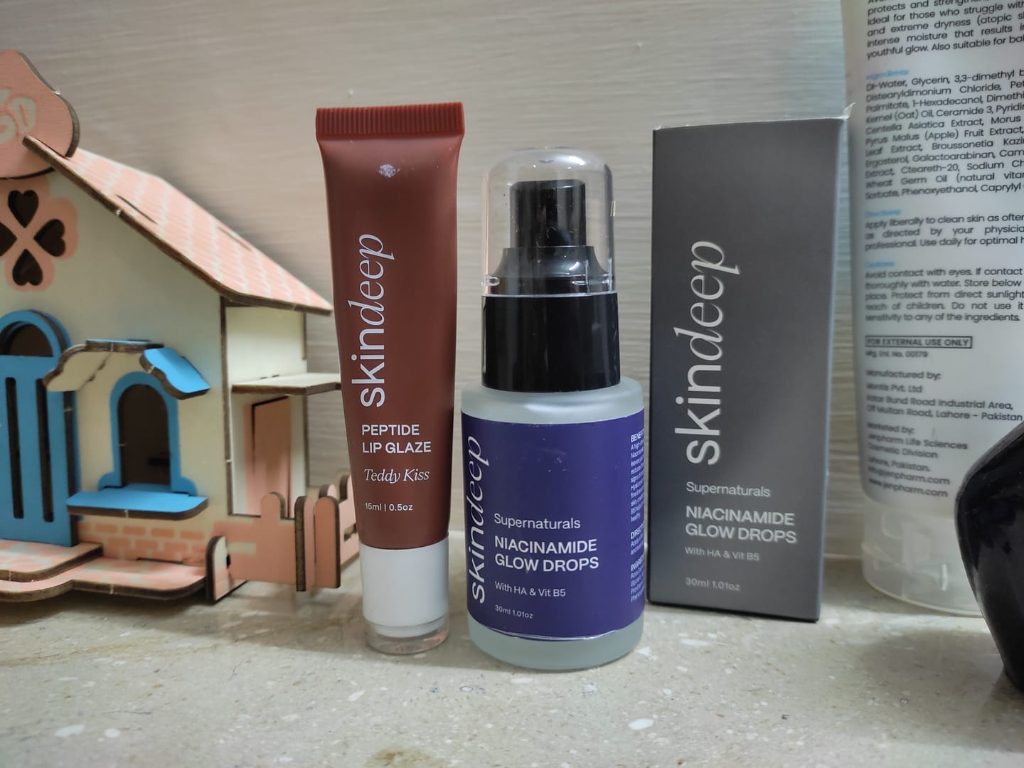Customer photo review of NIACINAMIDE GLOW DROPS - with HA & Vit B5