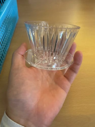 Customer photo review of TIMEMORE -gotero de café B75, cesta con ojo de cristal, filtro PCTG de 1 a 2 tazas, cafetera de fondo plano, aumenta la uniformidad