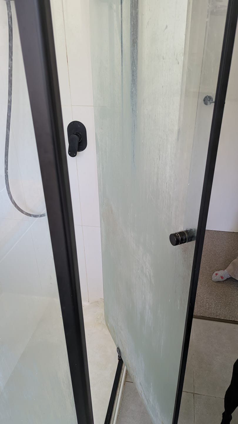 Customer photo review of GLASSGUARD® Glass Restoration Stain Remover Diamond Edition