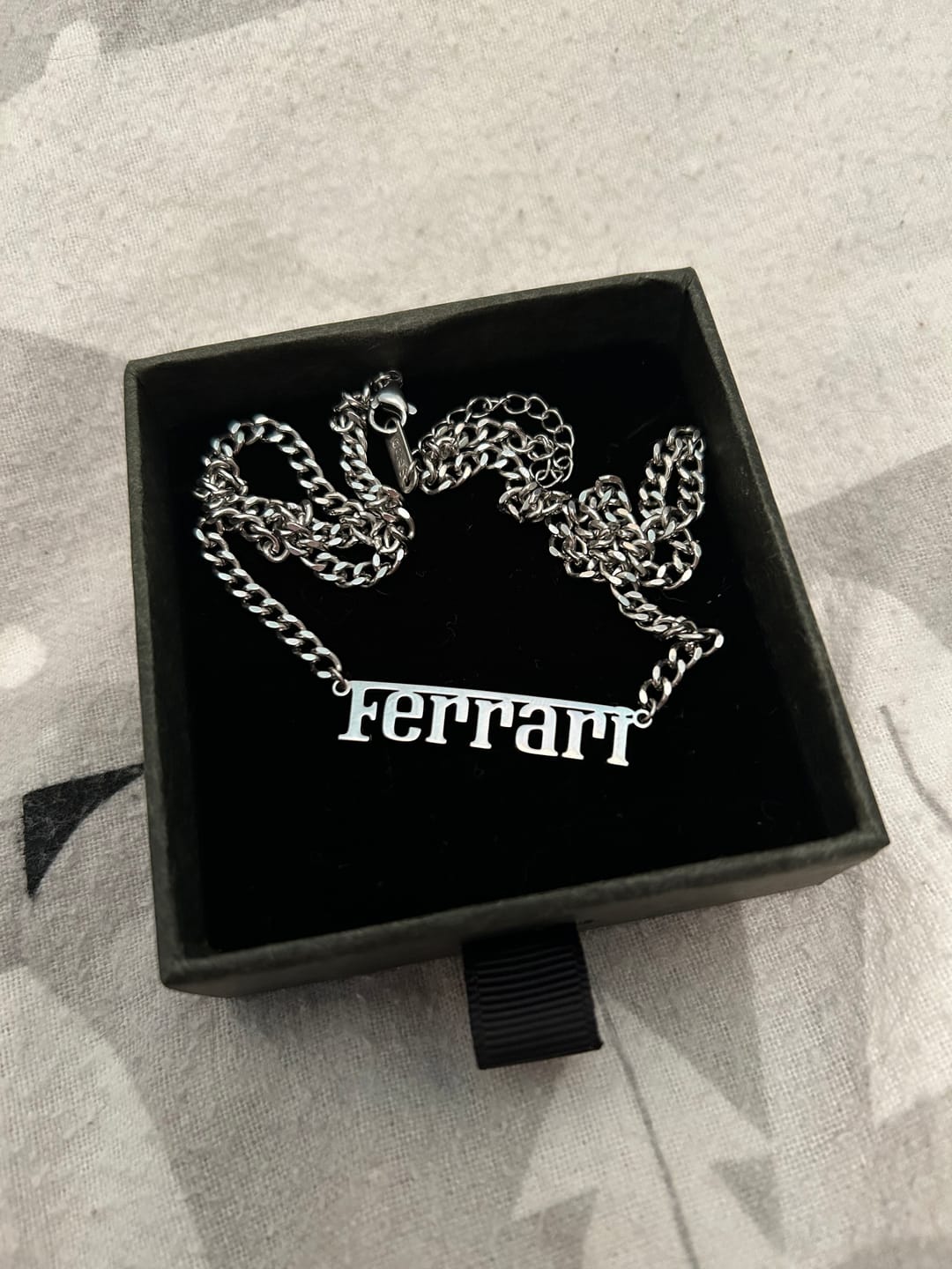 Customer photo review of Ferrari Necklace