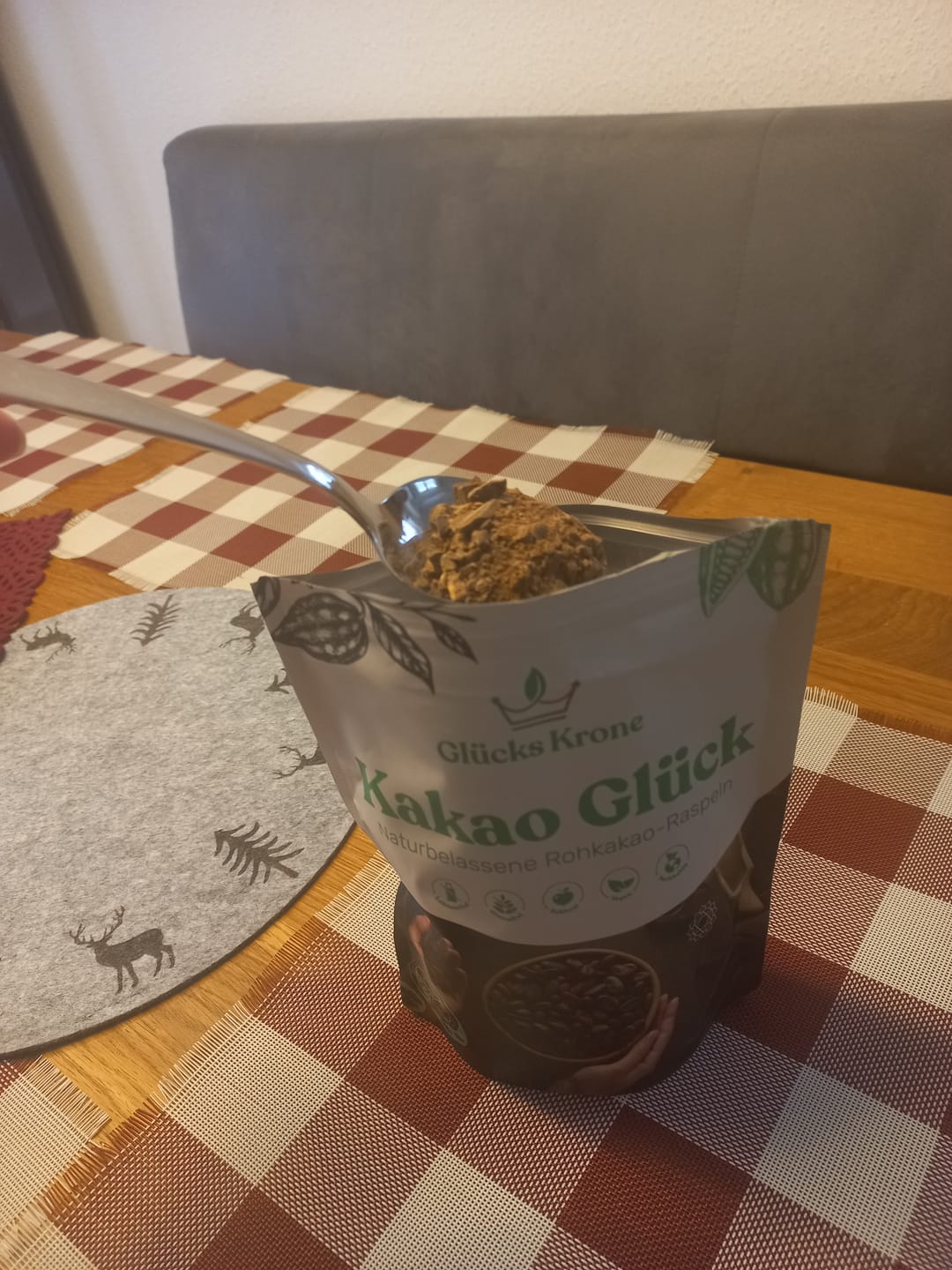 Customer photo review of Bio Kakao Glück (100% Bio Roh Kakao) - 250g