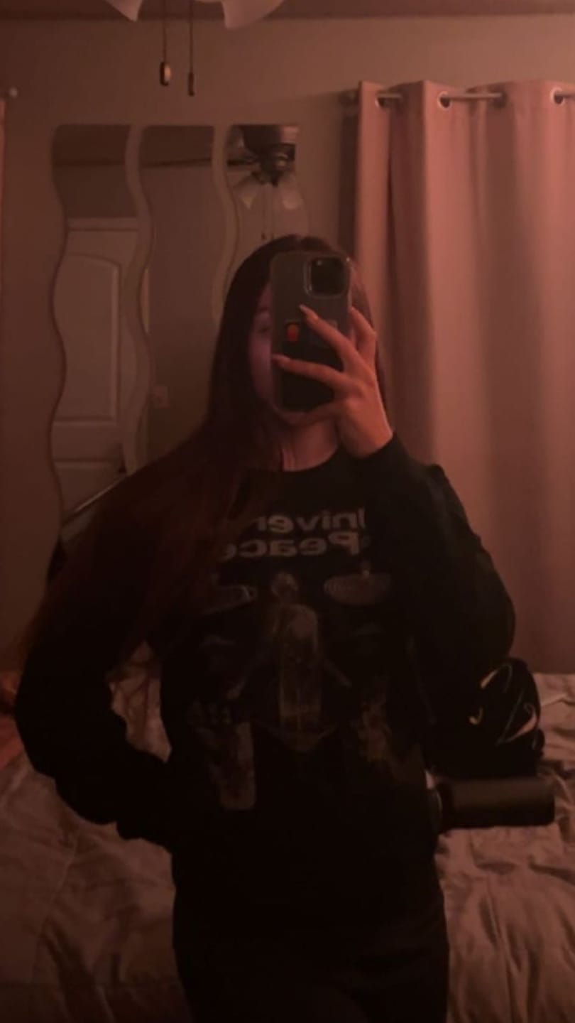 Customer photo review of Universal Peace Sweatshirt