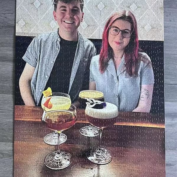 Customer photo review of Custom Memory Photo Puzzle