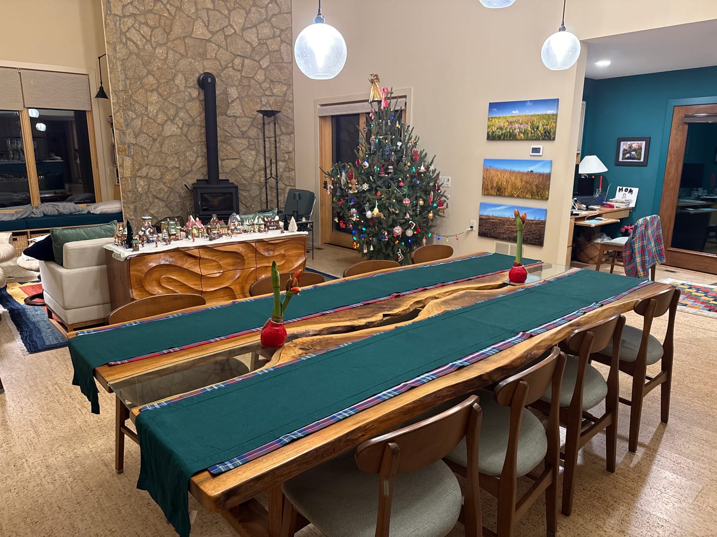 Customer photo review of Classic Hemstitch Table Runner