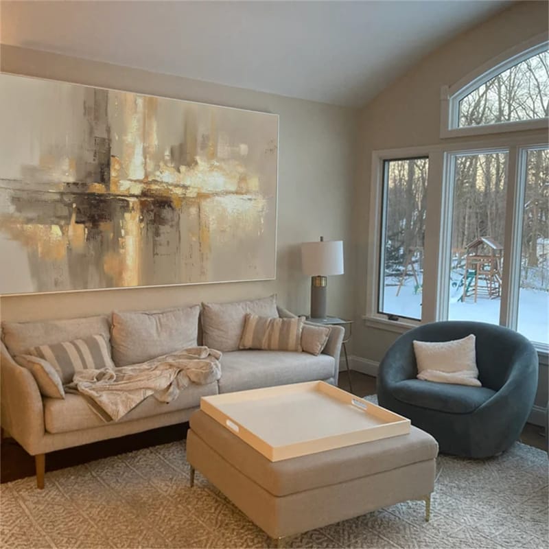 Customer photo review of Abstract Canvas Wall Art #AP264