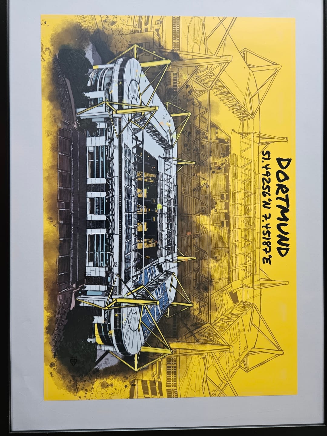 Customer photo review of Stadion Poster Dortmund Art Print