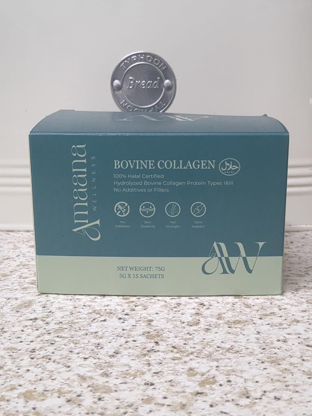 Customer photo review of Halal Bovine Collagen Powder Sachets