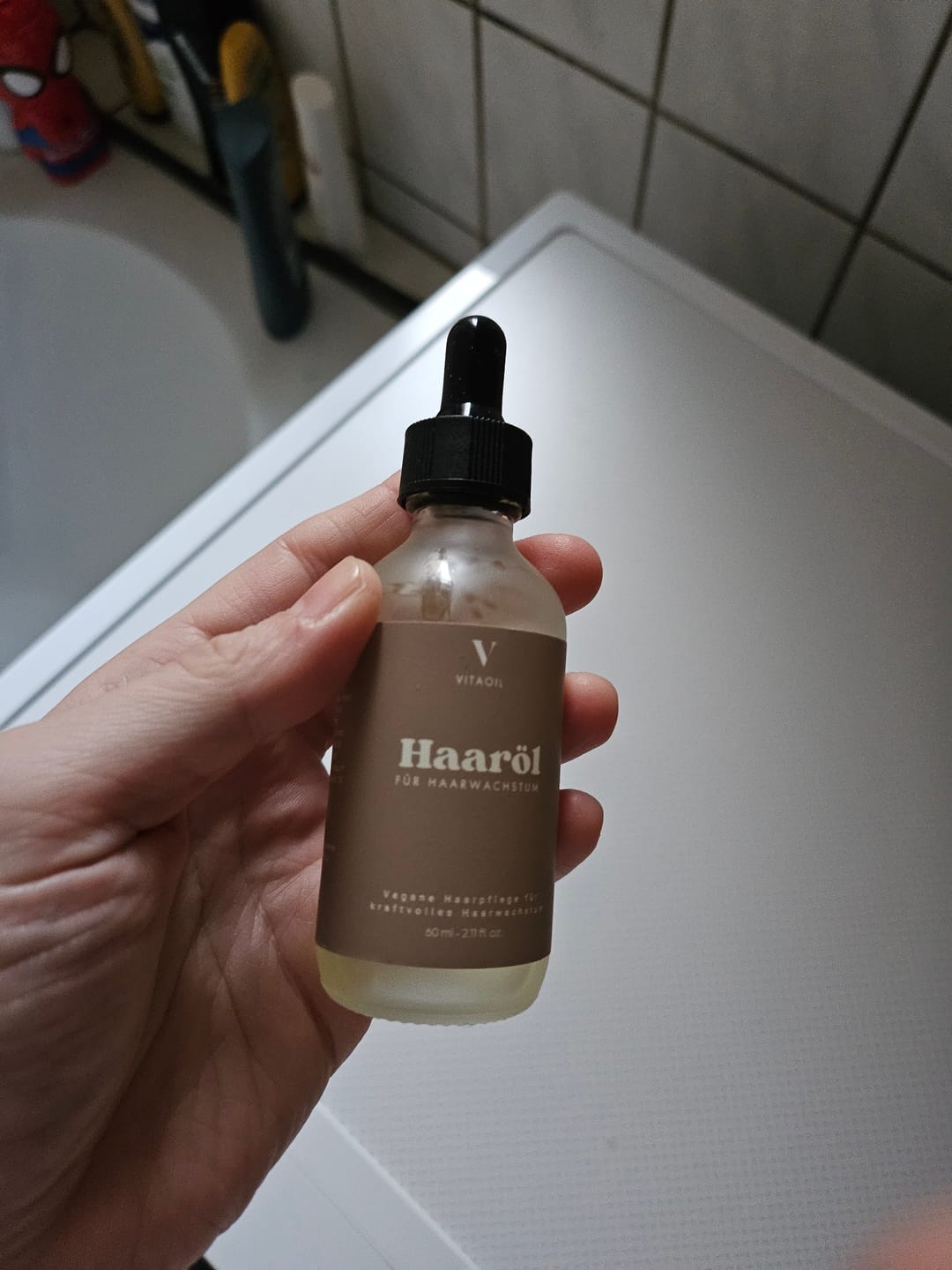 Customer photo review of Veganes Haaröl für schnelles Wachstum