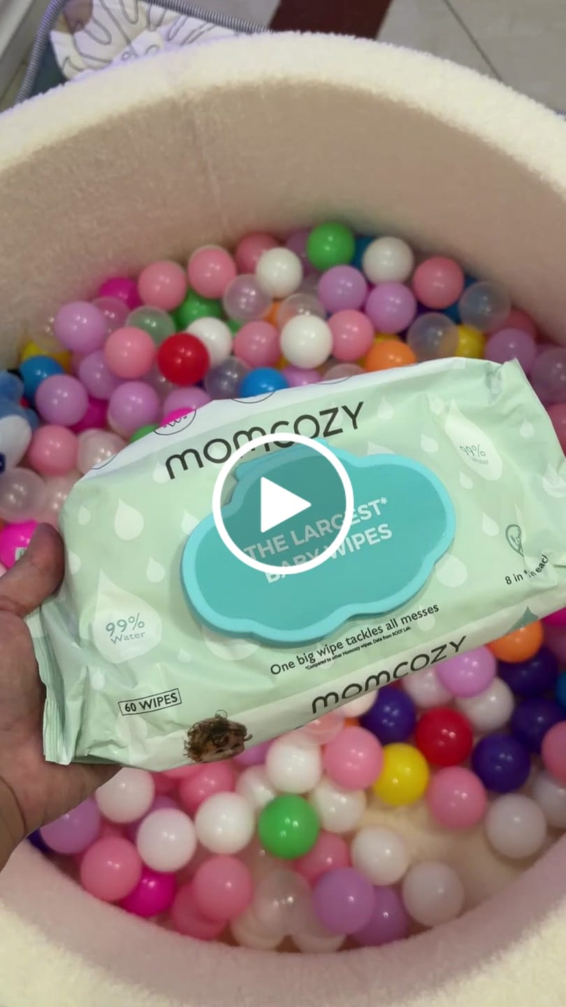 Customer video review of Momcozy Largest Water Wipes 99% Water Based Wipes for Sensitive Skin (Unscented)