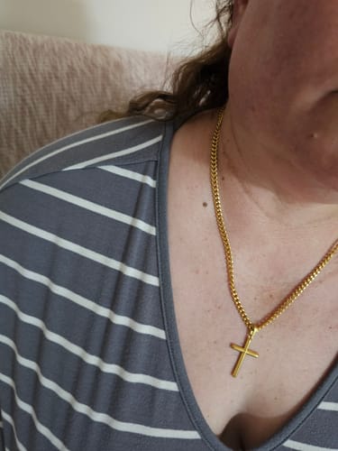 Customer photo review of Cuban Chain (Gold) 4mm