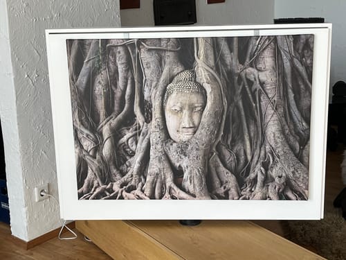 Customer photo review of Leinwandbild | Buddha in Baumwurzeln | Querformat