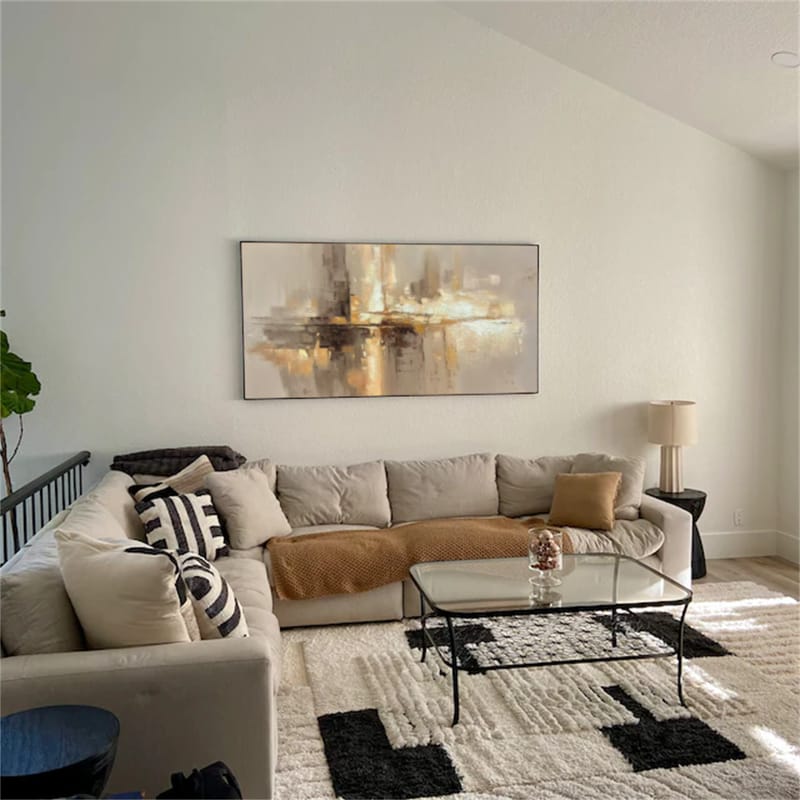 Customer photo review of Abstract Canvas Wall Art #AP264