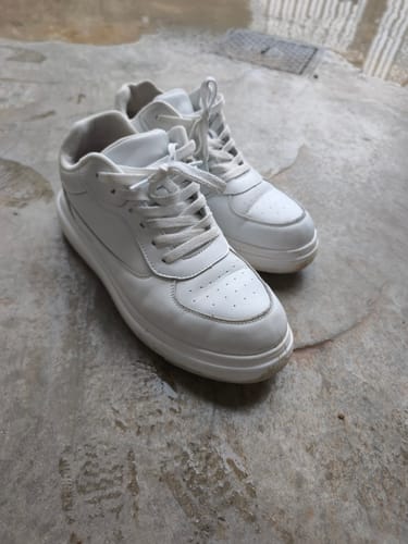 Customer photo review of ELEVATESHOES WHITE CLASSY