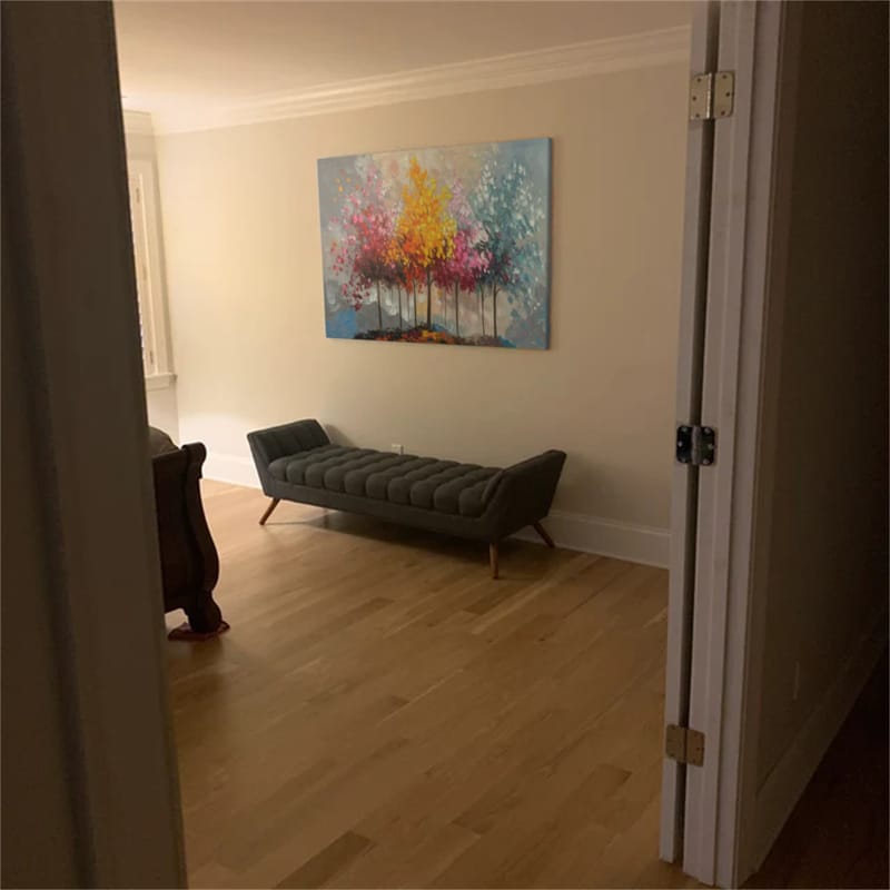Customer photo review of Colorful  Tree Textured Painting Canvas #TP010