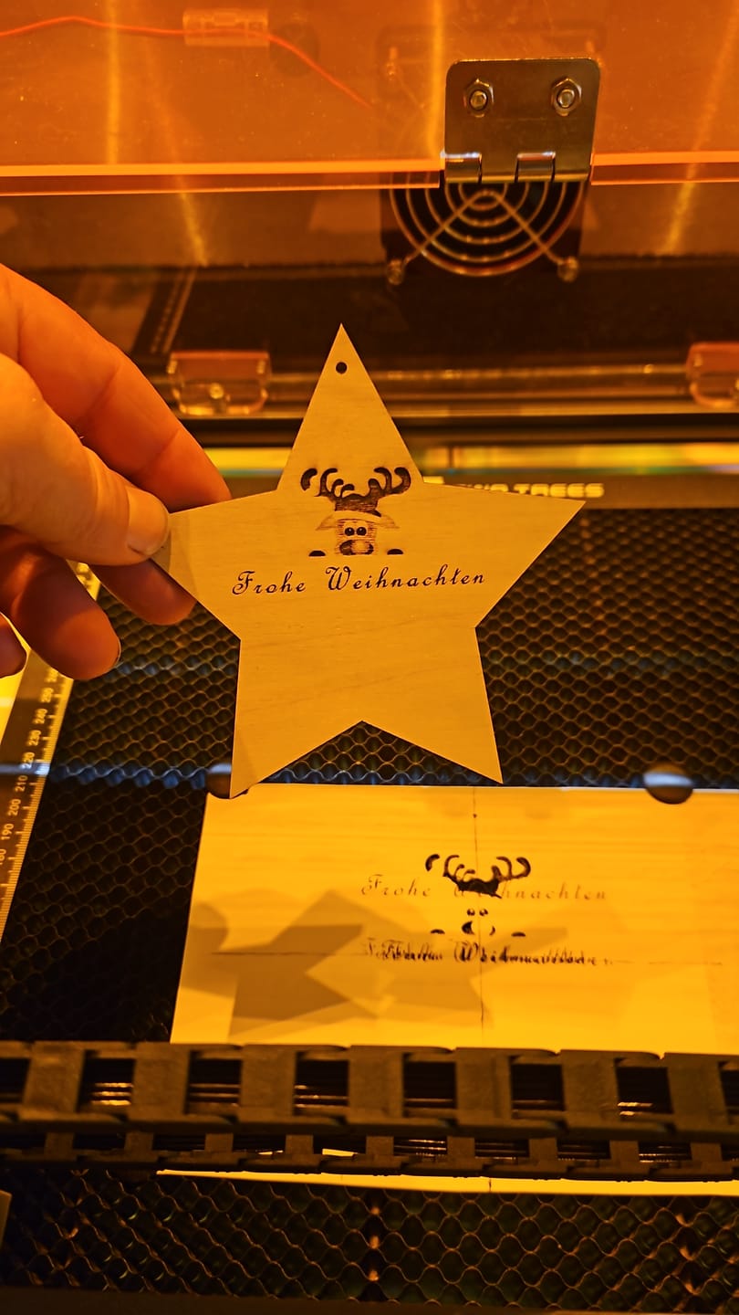Customer photo review of Carverall X1 Laser Engraver | Desktop with Protective | Dual Laser Option