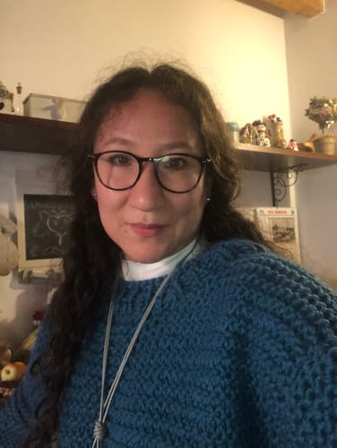 Customer photo review of KNITTING KIT SERENITY PULL