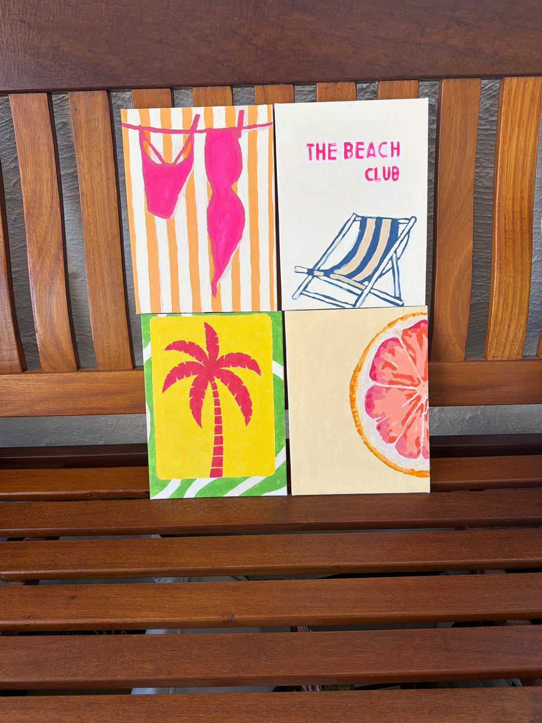 Customer photo review of 6 Mini Paintings - Island Life Set