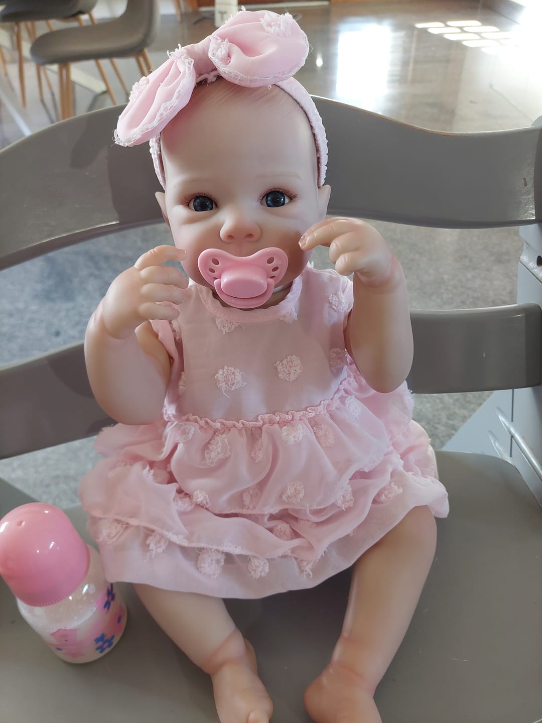 Customer photo review of Bambola reborn full silicone vinile altamente realistica - BETTIE