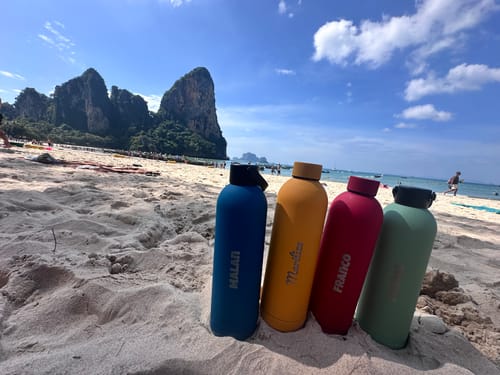 Customer photo review of Core Series Flask | Sunshine Yellow