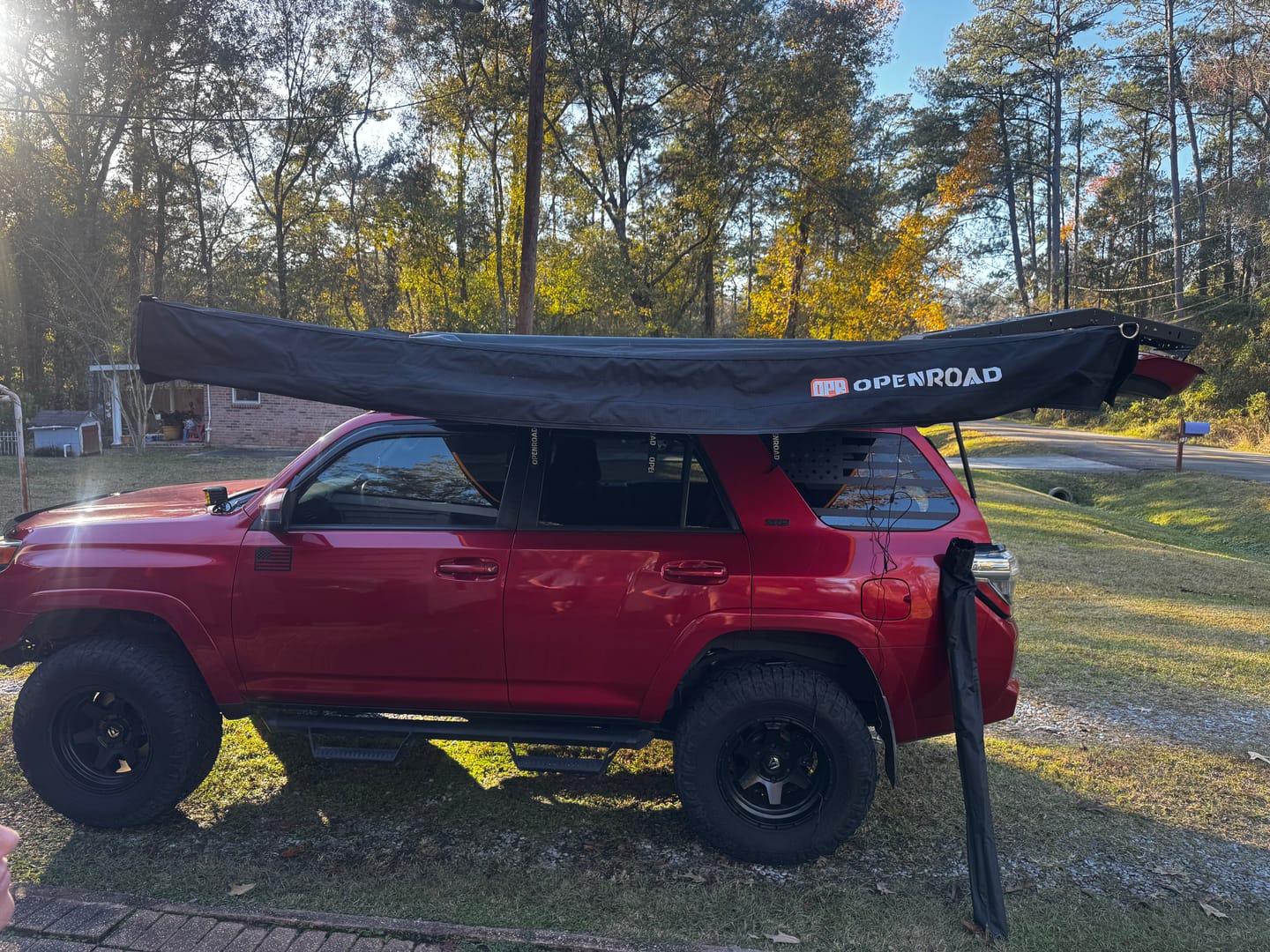 Customer photo review of OPENROAD 90-Degree Quick-open Awning
