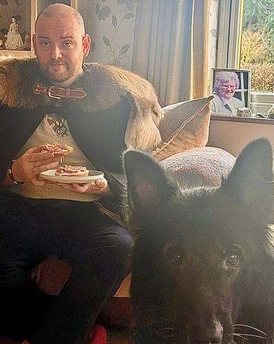 Customer photo review of Reindeer Hide Mantle