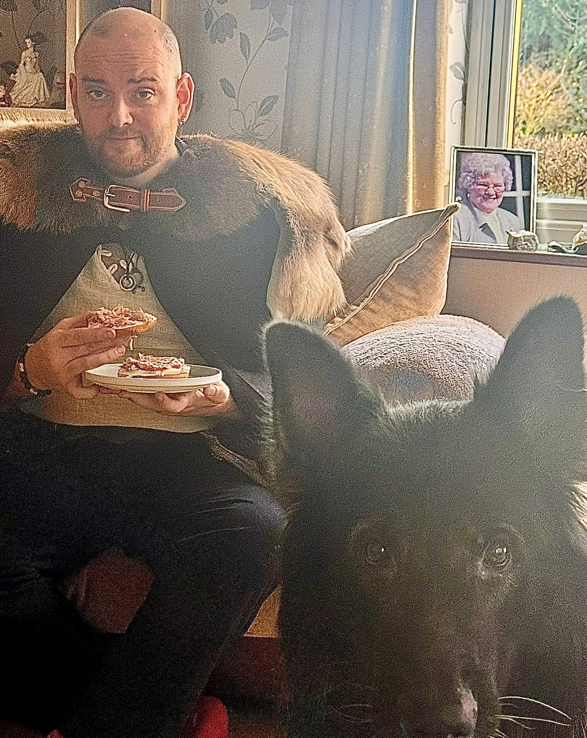 Customer photo review of Reindeer Hide Mantle