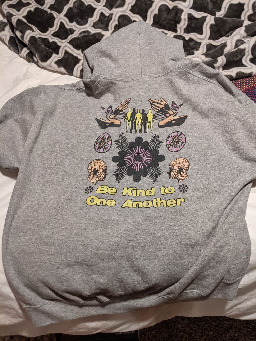 Customer photo review of Be Kind To One Another Hoodie