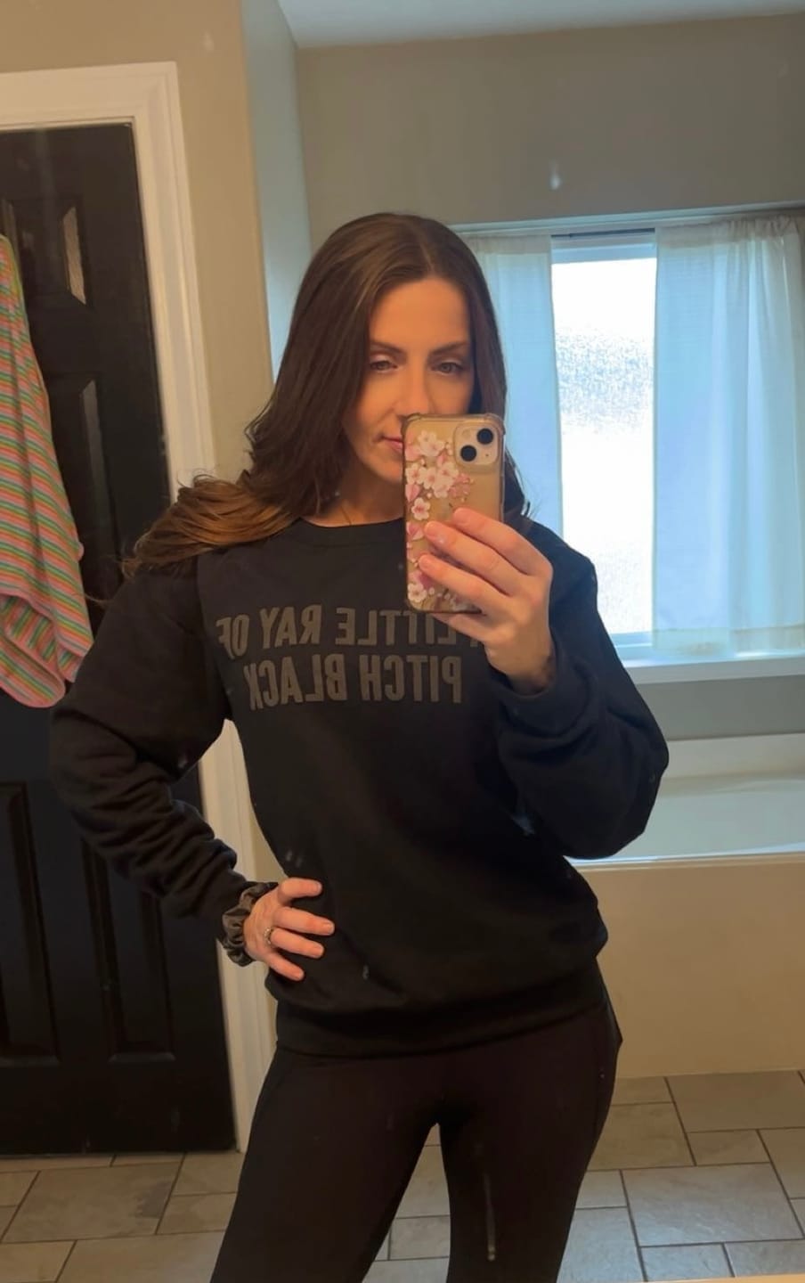 Customer photo review of Pitch Black • Tonal Pullover