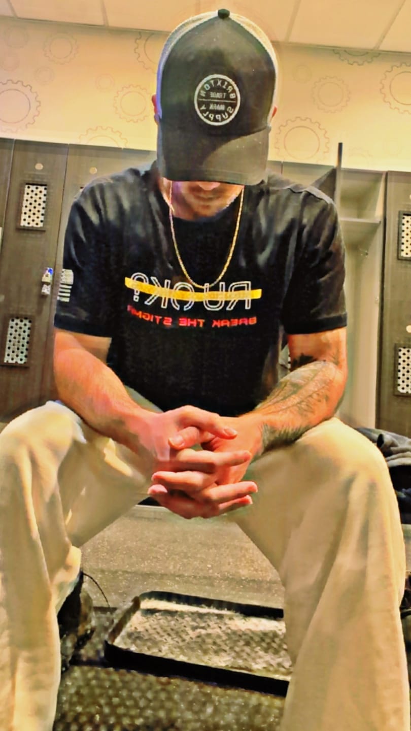 Customer photo review of Stigma-Breaking Tee- Gold Line