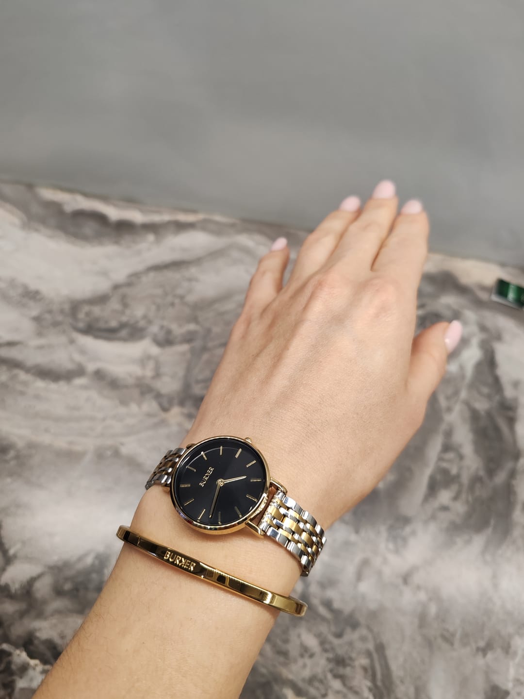 Customer photo review of Ruby Petite Black Gold Silver