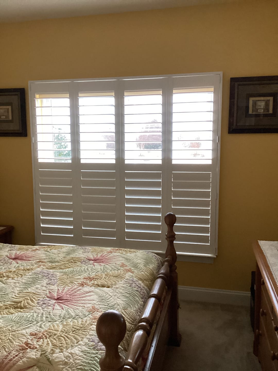Customer photo review of Hybrid Wood Plantation Shutter