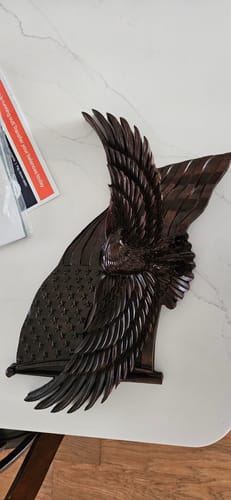 Customer photo review of 1/32 Radius - 5.4 Deg 3D Tapered Ballnose - 1/4" Shank - TBN1-32