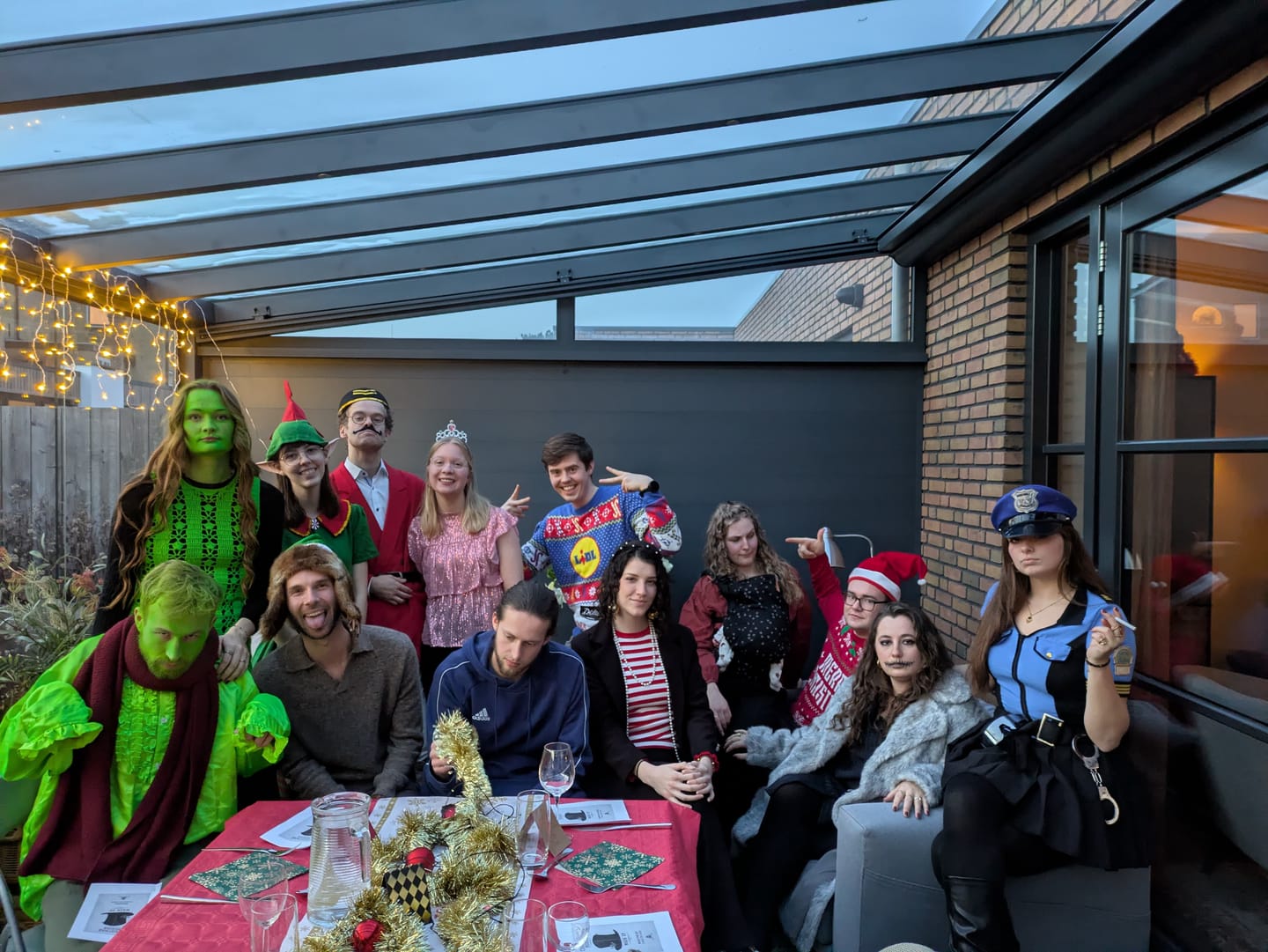 Customer photo review of Christmas Murder Mystery Host Your Own Dinner Party Game Kit