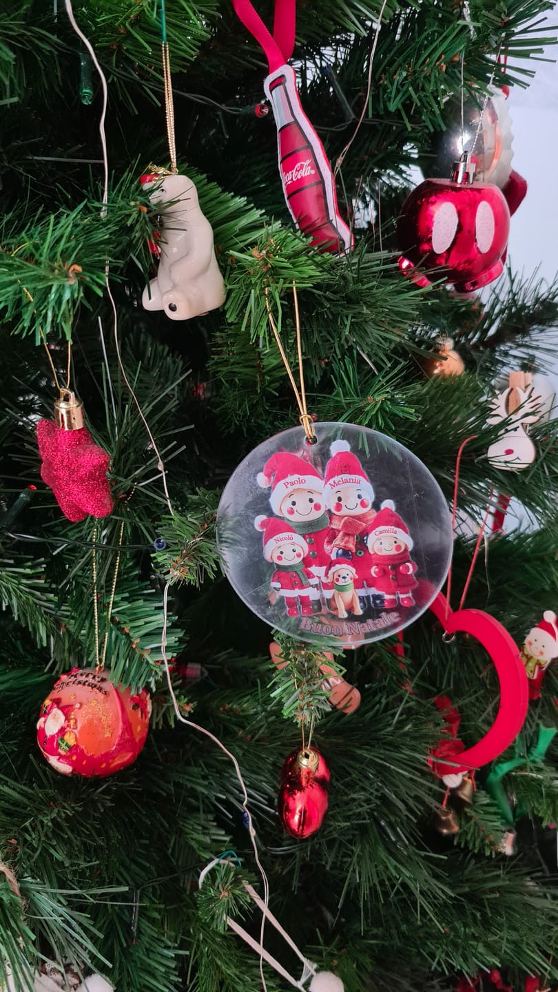 Customer photo review of Familienmitglieder mit 1-9 Personen - Personalisierter Baumschmuck