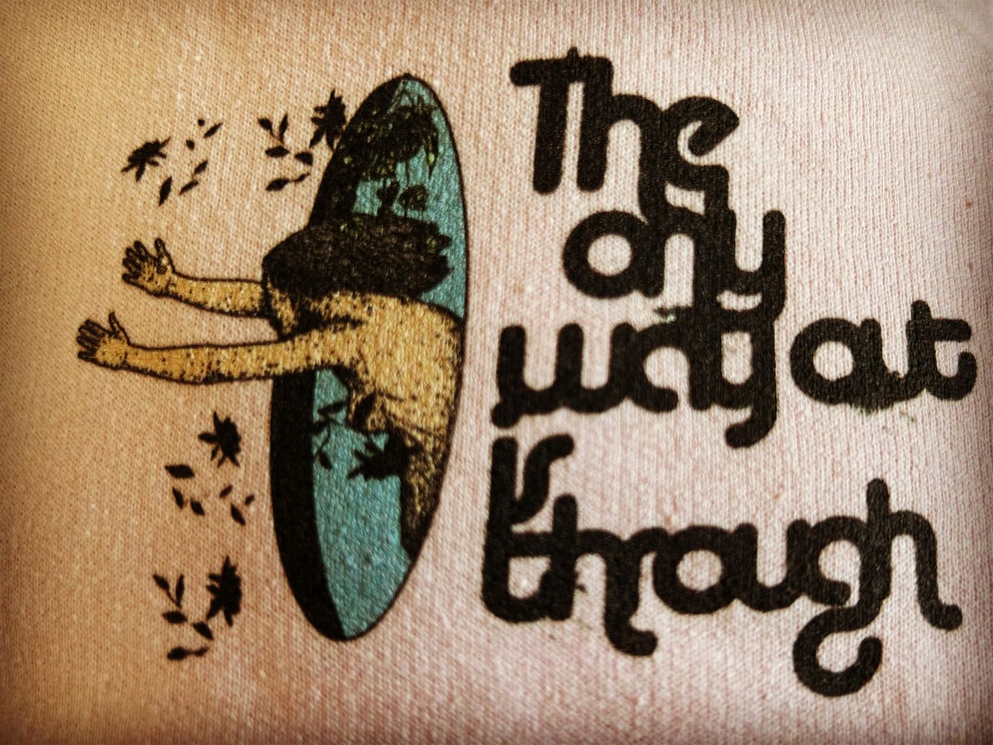 Customer photo review of The Only Way Out is Through Hoodie