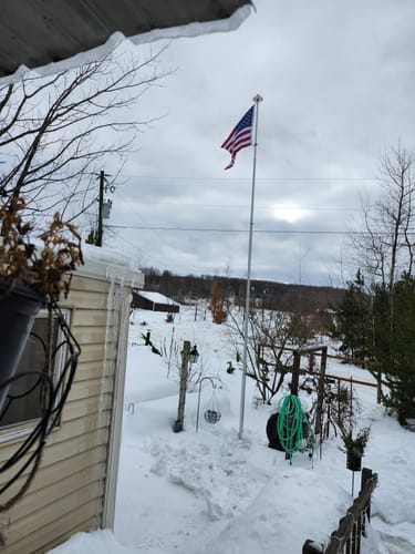 Customer photo review of Ultra Heavy Duty American Flag - 2-ply Polyester - Made In USA