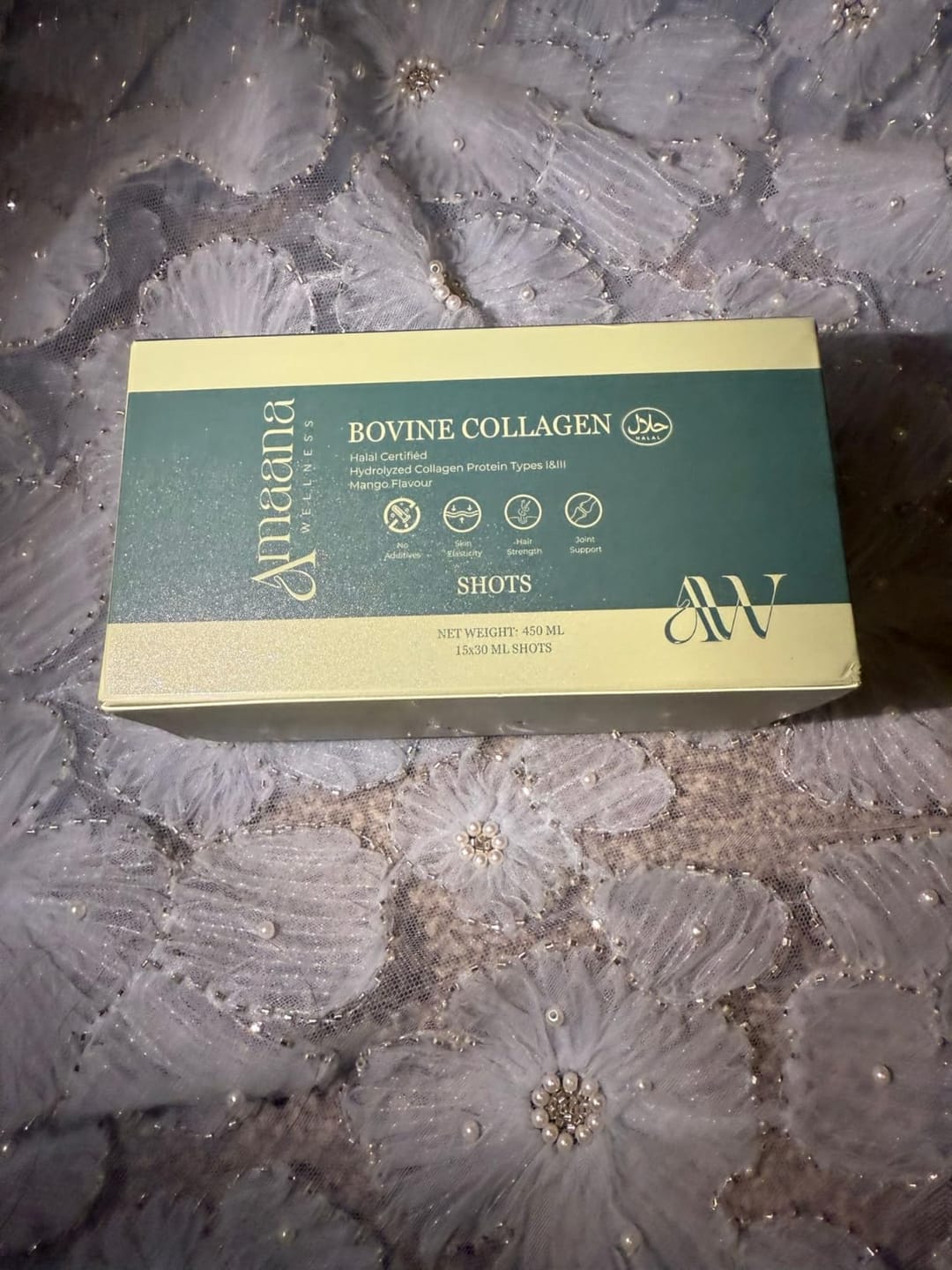 Customer photo review of Halal Bovine Collagen Liquid Shot